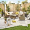 Nova Garden Furniture Thalia Willow Rattan 2 Seater Sofa Set