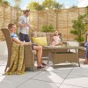 Nova Garden Furniture Thalia Willow Rattan 2 Seater Sofa Set