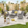 Nova Garden Furniture Thalia White Wash Rattan 2 Seater Sofa Set