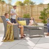 Nova Garden Furniture Thalia White Wash Rattan 2 Seater Sofa Set