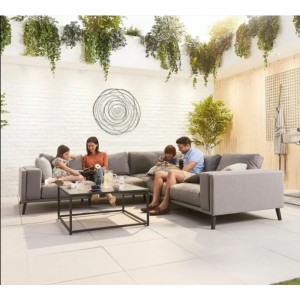 Nova Outdoor Fabric Infinity Aluminium Flanelle Corner Sofa Set with Coffee Table Nova Outdoor Fabric Infinity Aluminium Flanelle Corner Sofa Set with Coffee Table