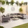 Nova Outdoor Fabric Infinity Aluminium Flanelle Corner Sofa Set with Coffee Table & Lounge Chair