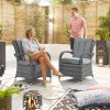 Nova Garden Furniture Olivia Grey Weave 4 Seat Round Dining Set