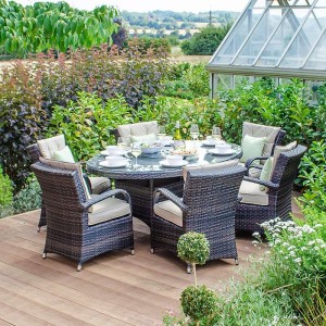 Nova Garden Furniture Olivia Brown Weave 6 Seat Oval Dining Set Nova Garden Furniture Olivia Brown Weave 6 Seat Oval Dining Set