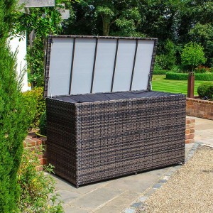 Nova Garden Furniture Brown Rattan Large Storage Box Nova Garden Furniture Brown Rattan Large Storage Box