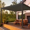 Nova Garden Furniture Titan Grey 3.6m Square Aluminium Pergola