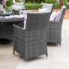 Nova Garden Furniture Sienna Grey Rattan 6 Seat Rectangular Dining Set