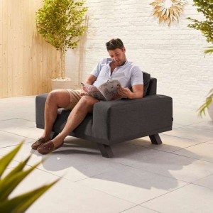 Nova Garden Furniture Tranquility Dark Grey Fabric Lounge Chair Nova Garden Furniture Tranquility Dark Grey Fabric Lounge Chair