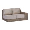 Nova Garden Furniture Luxor Willow Rattan 2A Corner Sofa Set with Square Coffee Table