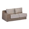 Nova Garden Furniture Luxor Willow Rattan 2A Corner Sofa Set with Square Coffee Table