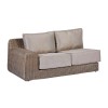 Nova Garden Furniture Luxor Willow Rattan 1A Corner Sofa Set with Square Coffee Table