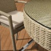 Nova Garden Furniture Henley Rattan Willow 6 Seat Round Bar Set with Parasol Hole