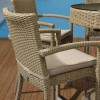 Nova Garden Furniture Henley Rattan Willow 6 Seat Round Bar Set with Parasol Hole