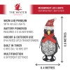 Rattan 60cm Battery Operated Christmas Penguin Figure