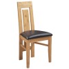 Devonshire Dorset Oak Furniture Single Slat Verona Dining Chair Pair DOR101