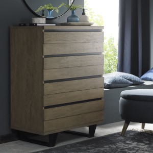 Tivoli Weathered Oak Furniture 4 Drawer Chest Tivoli Weathered Oak Furniture 4 Drawer Chest