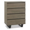 Tivoli Weathered Oak Furniture 4 Drawer Chest