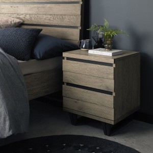 Tivoli Weathered Oak Furniture 2 Drawer Nightstand Tivoli Weathered Oak Furniture 2 Drawer Nightstand