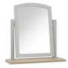 Whitby Scandi Oak Furniture Grey Vanity Mirror