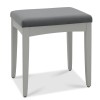 Whitby Scandi Oak Furniture Gun Metal Grey Velvet Stool