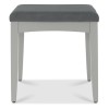 Whitby Scandi Oak Furniture Gun Metal Grey Velvet Stool