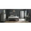 Whitby Scandi Oak Furniture Grey 3 Drawer Nightstand