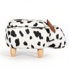 Animal Ottomans Novelty Black & White Cow Storage Footstool CY-8001-1