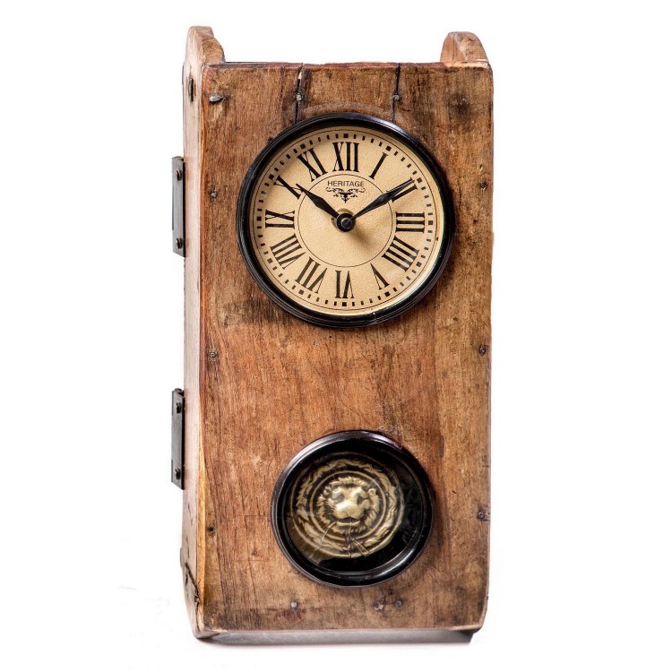 Upcycled Collection Brick Mould Clock with Pendulum