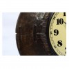 Upcycled Collection Old Wooden Bowl Clock with Base