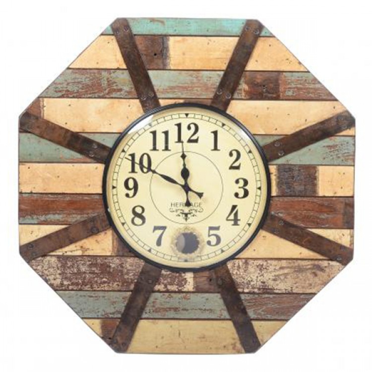 Upcycled Collection Old Reclaimed Wooden Clock