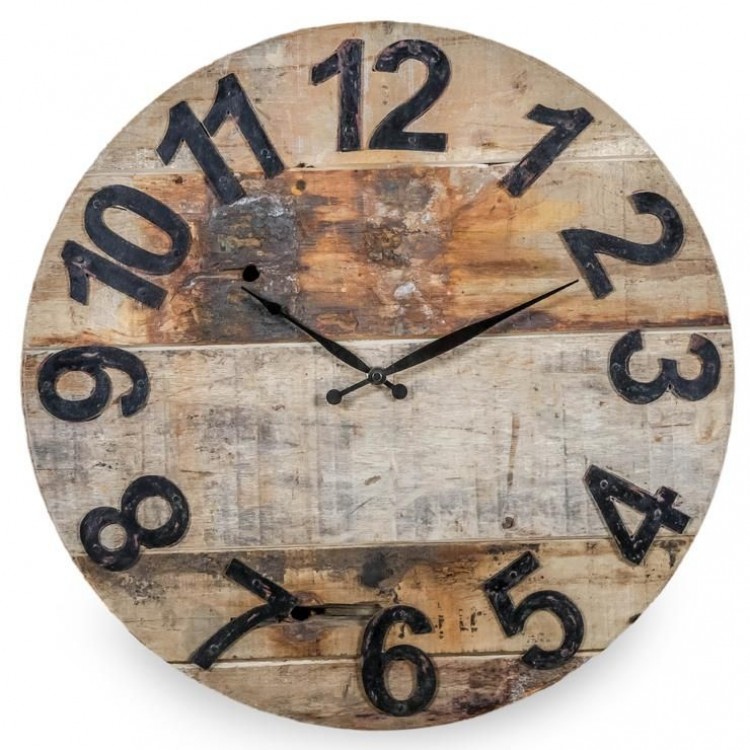 Upcycled Collection Reclaimed Teak Clock