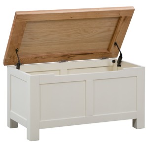 Dortmund Ivory Painted Furniture Blanket Box Dortmund Ivory Painted Furniture Blanket Box