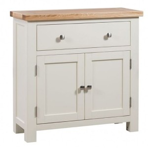 Dortmund Ivory Painted Furniture 2 Door Small Sideboard with Drawer Dortmund Ivory Painted Furniture 2 Door Small Sideboard with Drawer
