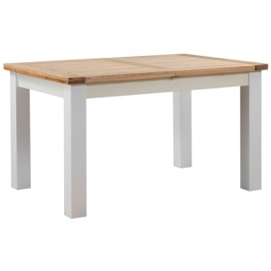 Divine Furniture Dortmund Ivory Painted Furniture 2 Leaf Extending Dining Table Divine Furniture Dortmund Ivory Painted Furniture 2 Leaf Extending Dining Table