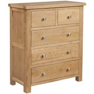 Dorset Oak Furniture 2 Over 3 Chest of Drawers DOR004