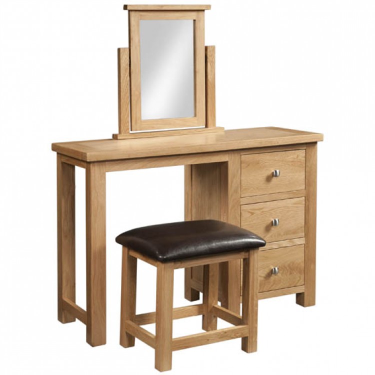 Dorset Oak Furniture Dressing Table And Stool Set DOR022