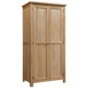 Dortmund Oak Furniture Ladies Double Wardrobe Dorset Oak Furniture Ladies Double Wardrobe DOR031