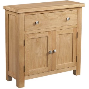 Divine Furniture Dortmund Oak Furniture 2 Door Small Sideboard with Drawer Devonshire Dorset Oak Furniture 2 Door Small Sideboard with Drawer DOR050