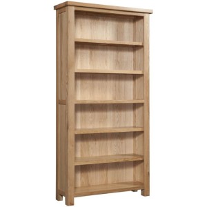 Divine Furniture Dortmund Oak Furniture Tall 6ft Bookcase Devonshire Dorset Oak Furniture Tall 6ft Bookcase DOR063