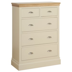 Divine London Ivory Painted 2 Over 3 Jumper Chest of Drawers Divine London Ivory Painted 2 Over 3 Jumper Chest of Drawers