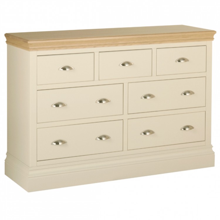 Divine London Ivory Painted Furniture 3 Over 4 Chest of Drawers