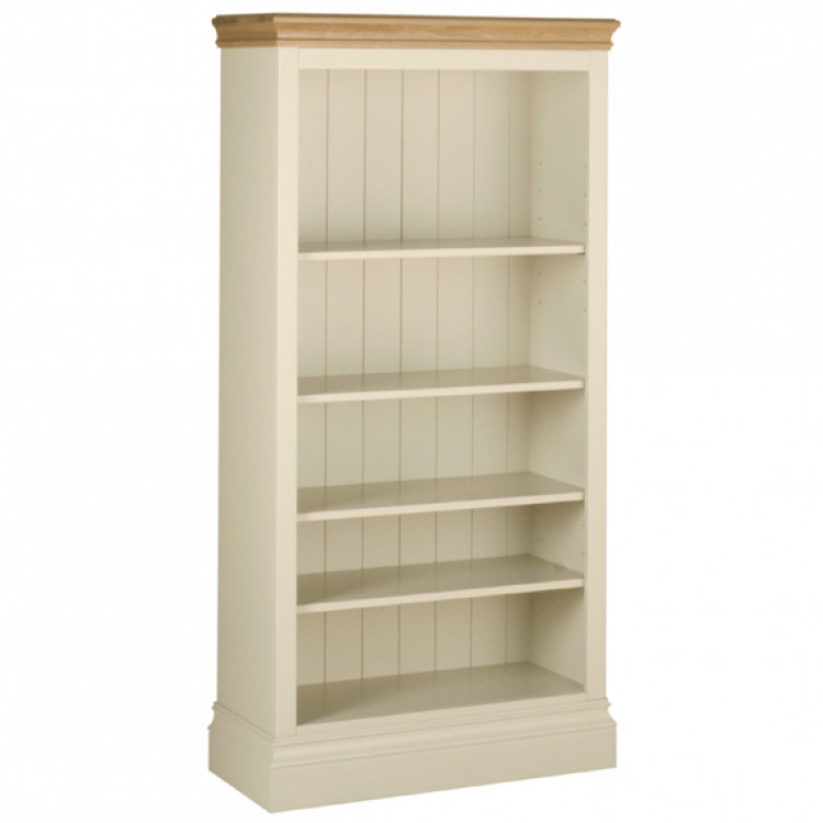 Divine London Ivory Painted 5ft Tall Bookcase