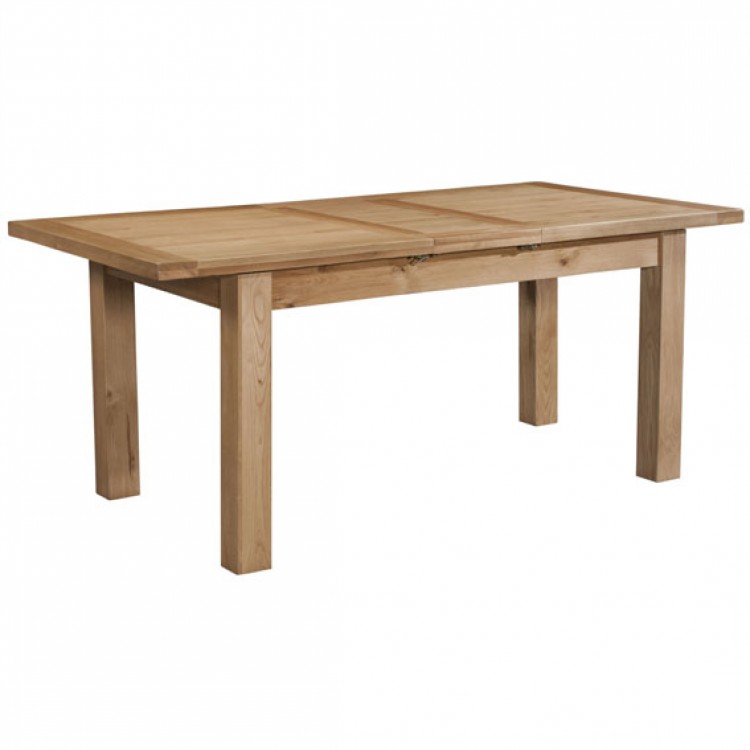 Devonshire Dorset Oak Furniture Dining Table with One Extension DOR093
