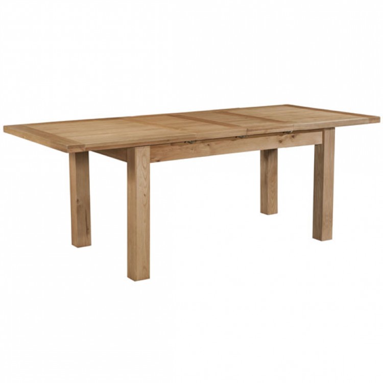 Devonshire Dorset Oak Furniture Dining Table with Two Extensions DOR094