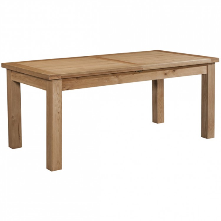 Devonshire Dorset Oak Furniture Large Dining Table with Two Extensions DOR095