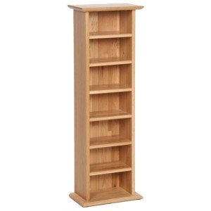 Divine True Oak Furniture CD & DVD Rack