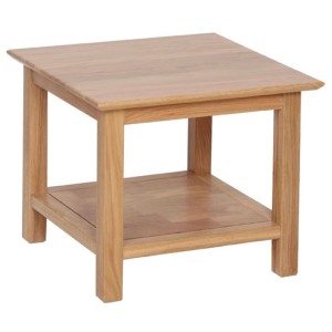 Divine True Oak Small Coffee Table With Shelf