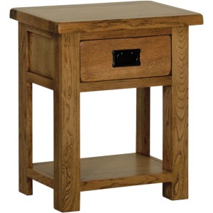 Divine Furniture Rustic Oak Furniture 1 Drawer Bedside Nightstand Devonshire Rustic Oak Furniture 1 Drawer Bedside Nightstand RB25