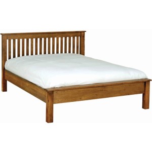 Divine Furniture Oak 5ft King Size Bed with Low Foot End Devonshire Rustic Oak Furniture 5ft King Size Bed RH35