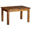 Devonshire Rustic Oak Furniture 4ft4 Extending Dining Table RT07